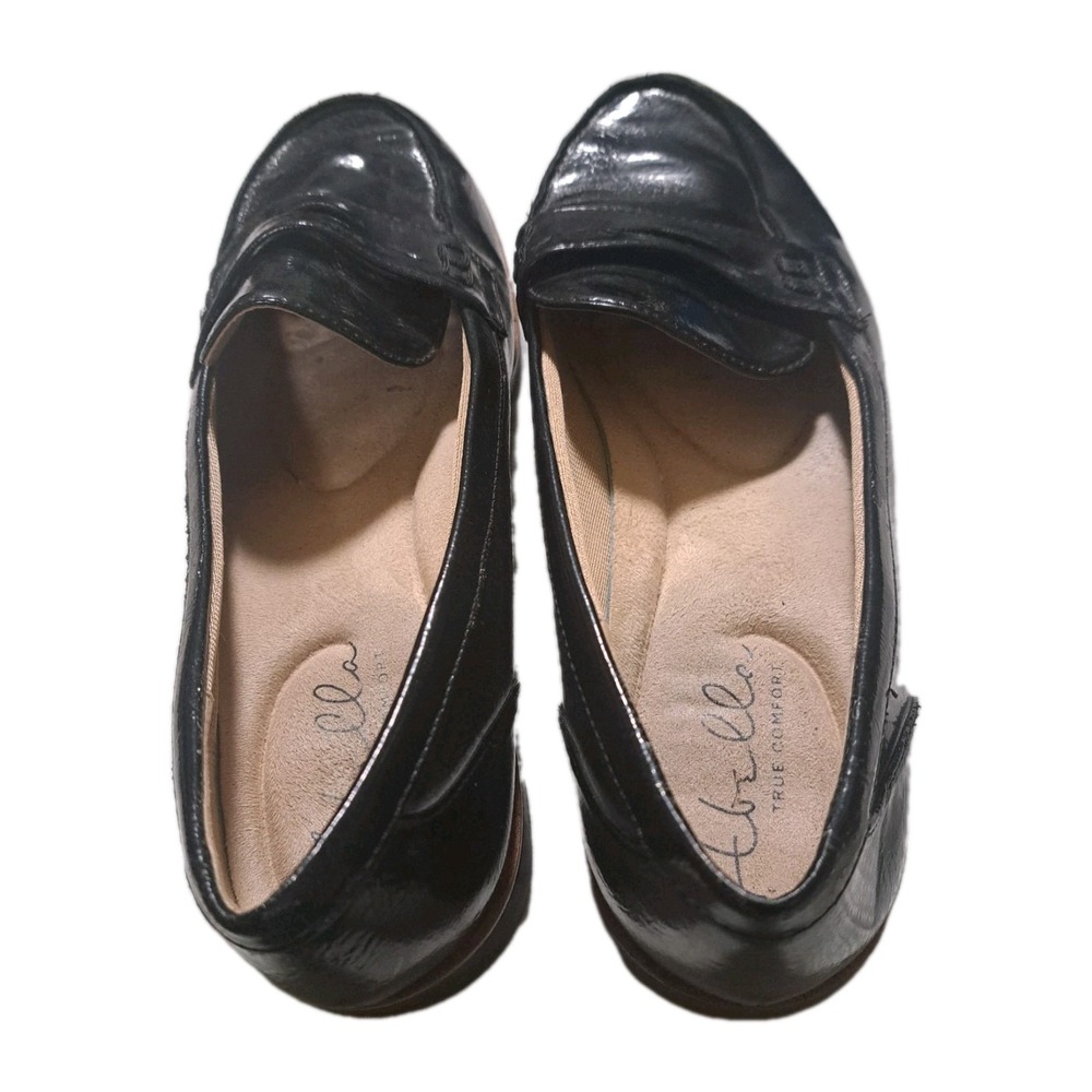 Abella True Comfort Patent Leather Loafers Women's 7.5 - Black Zoey